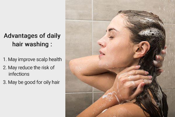 advantages of daily hair washing
