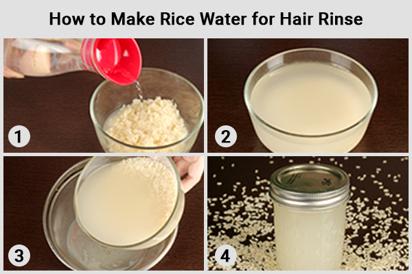 how to make a rice water hair rinse?