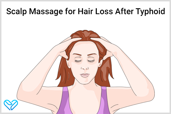 scalp massage can help reduce hair loss after typhoid